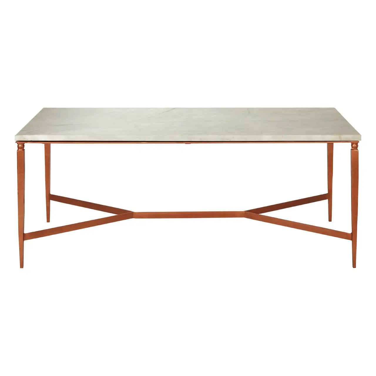 Nirav White Marble Top Coffee Table