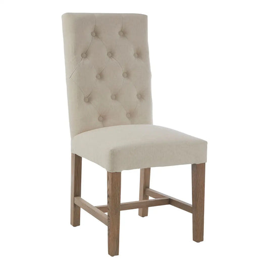 Lyon Beige Linen Dining Chair