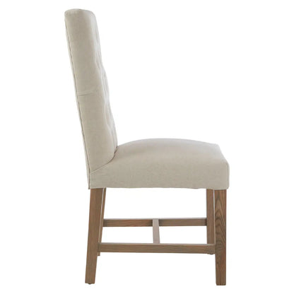 Lyon Beige Linen Dining Chair