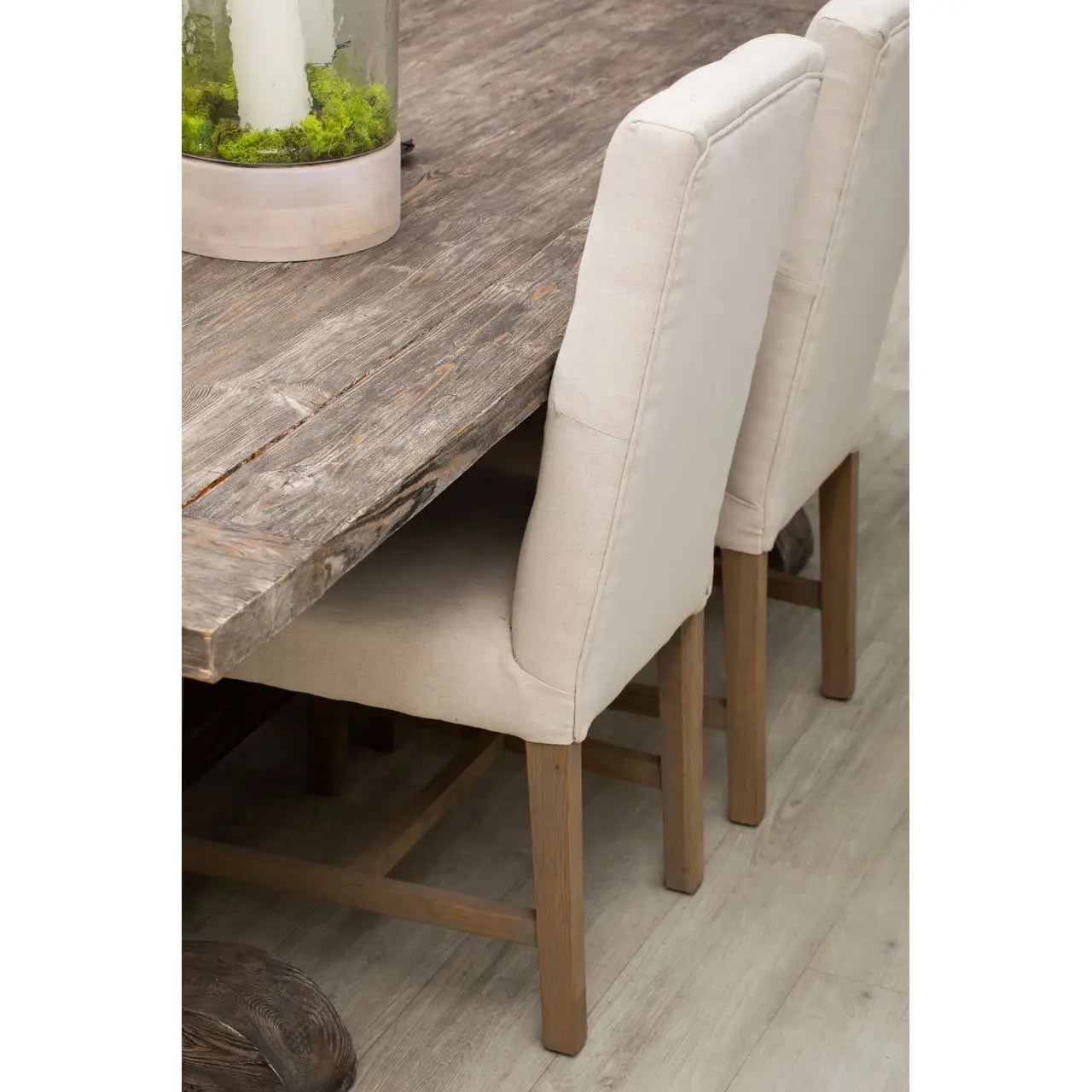 Lyon Beige Linen Dining Chair