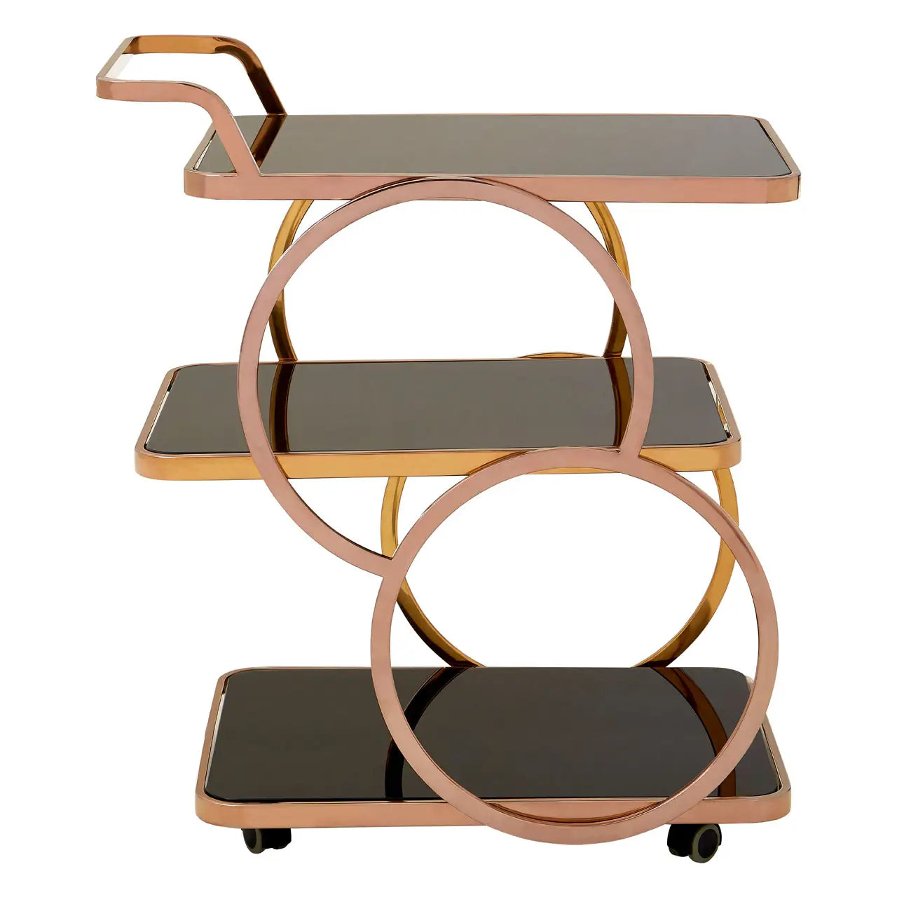 Alvaro Rose Gold Drinks Trolley