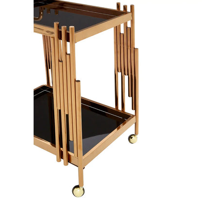 Novo 2 Tier Trolley with Rose Gold Frame