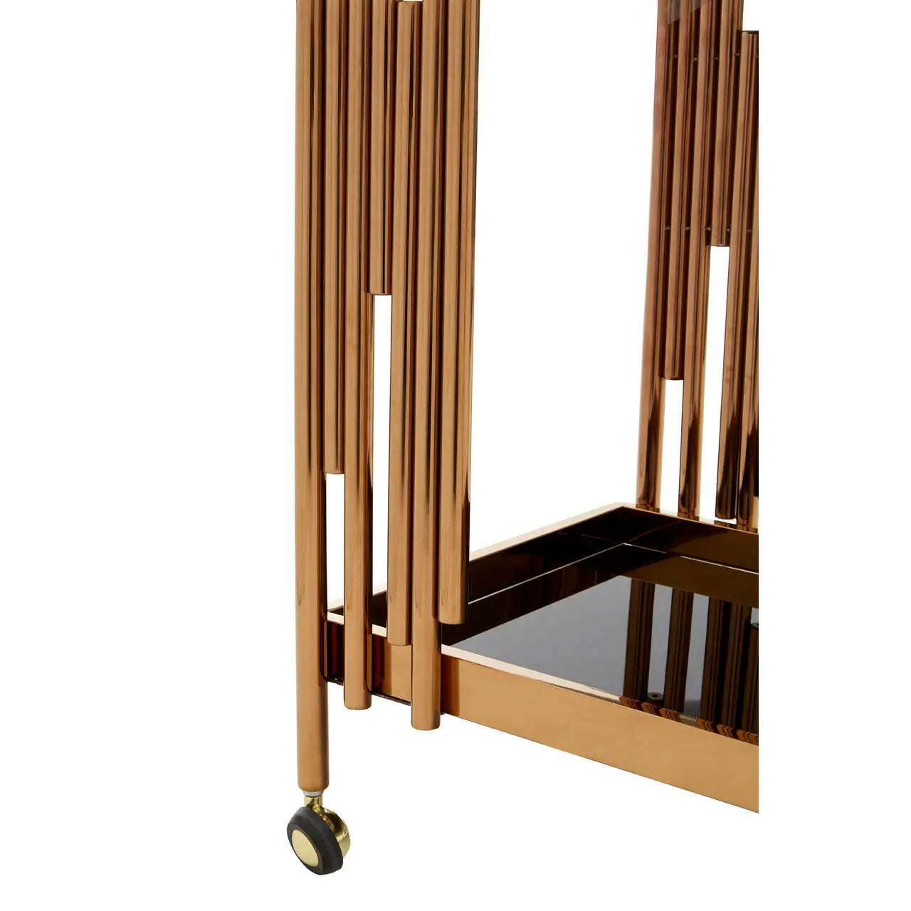 Novo 2 Tier Trolley with Rose Gold Frame