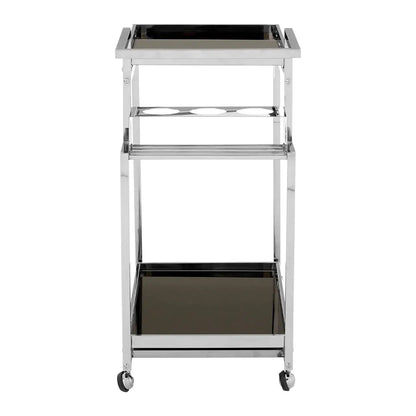 Novo 3 Tier Trolley with Silver Finish Frame