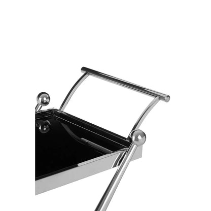 Novo 2 Tier Silver And Cross Design Trolley