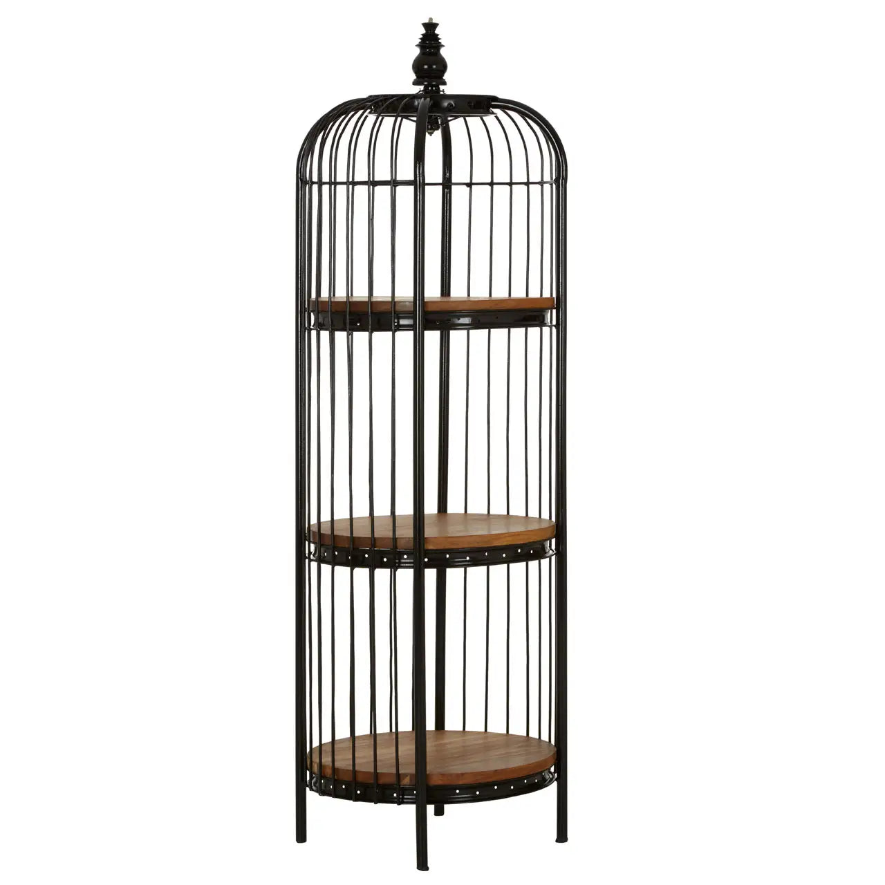 Mantis Medium Black Birdcage Shelf Unit