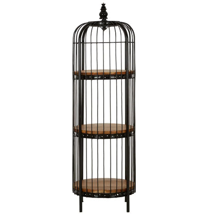 Mantis Medium Black Birdcage Shelf Unit