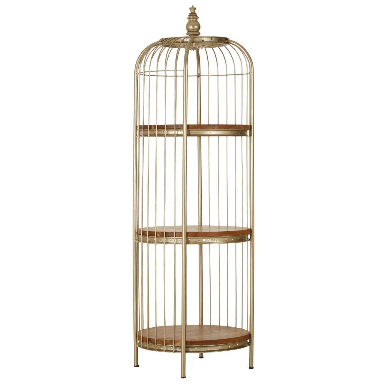 Mantis 3 Tier Champagne Gold Birdcage Unit