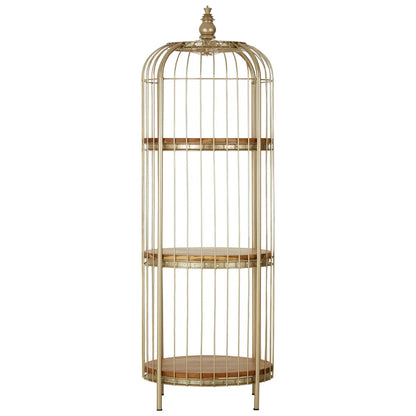 Mantis 3 Tier Champagne Gold Birdcage Unit