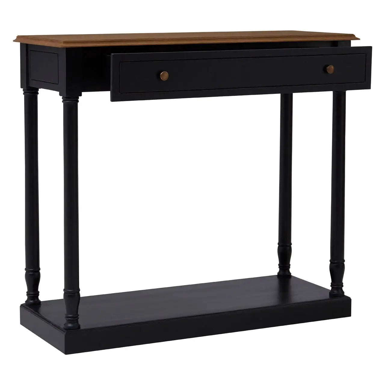 Loire 1 Drawer Black Console Table