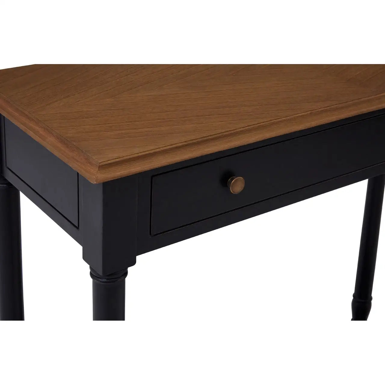 Loire 1 Drawer Black Console Table