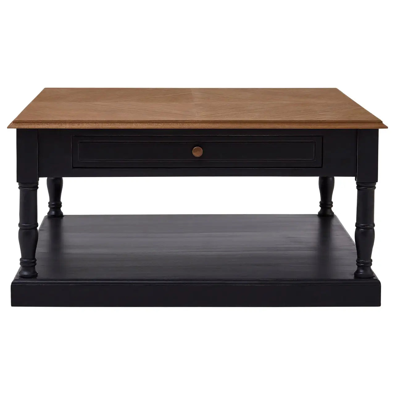 Loire 1 Drawer Black Coffee Table