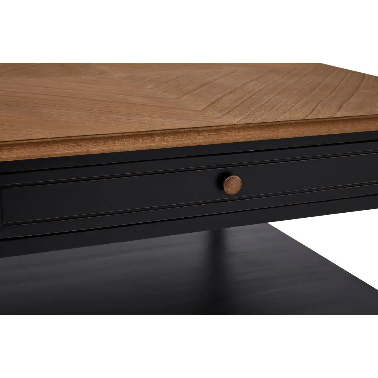 Loire 1 Drawer Black Coffee Table