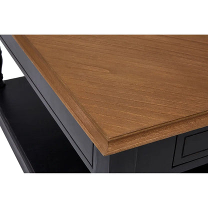 Loire 1 Drawer Black Coffee Table