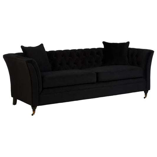 Sabrina 3 Seat Onyx Sofa