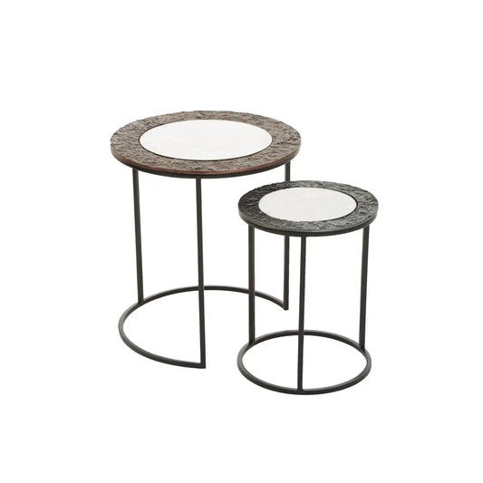 Akola Set Of 2 Round Nesting Tables