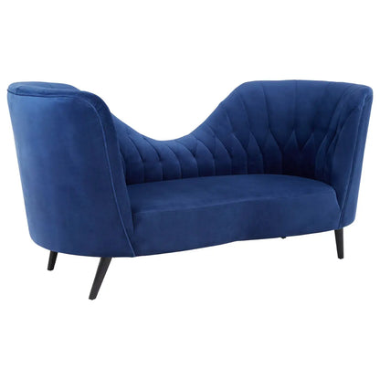 Malena Midnight Velvet Chaise