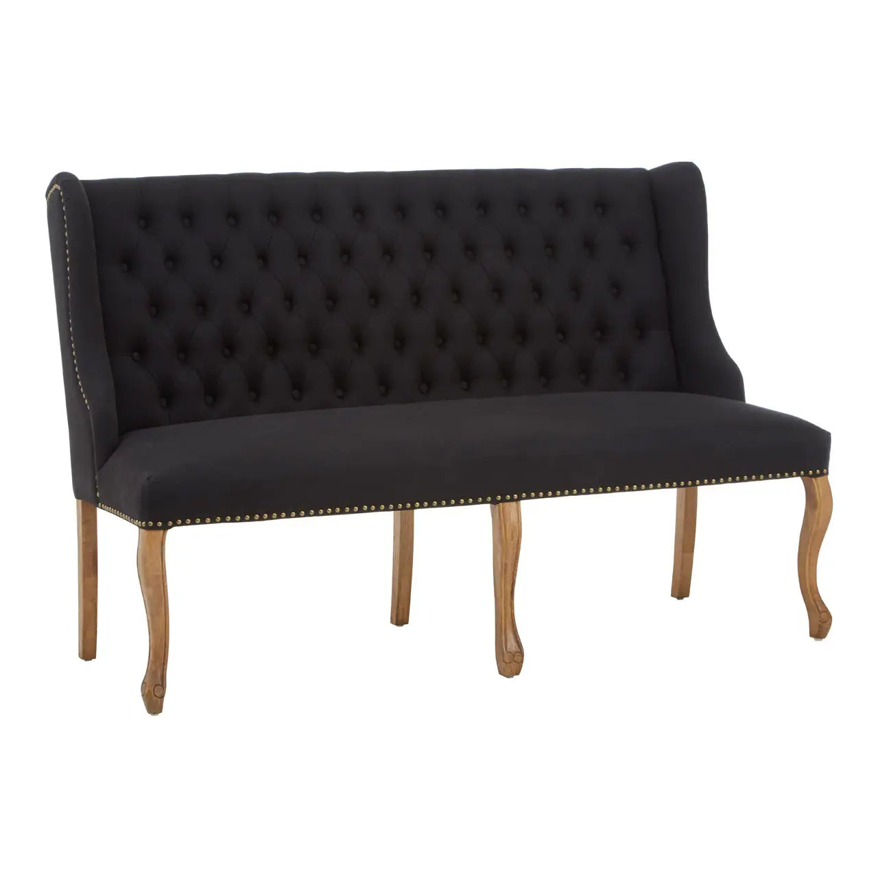 Harrison 2 Seat Black Bench