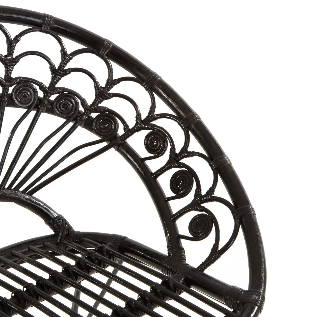 Manado Black Natural Rattan Chair