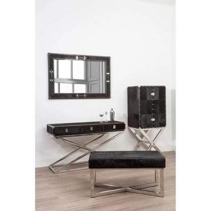 Kensington Townhouse Hair On Hide 3 Drawer Console Table