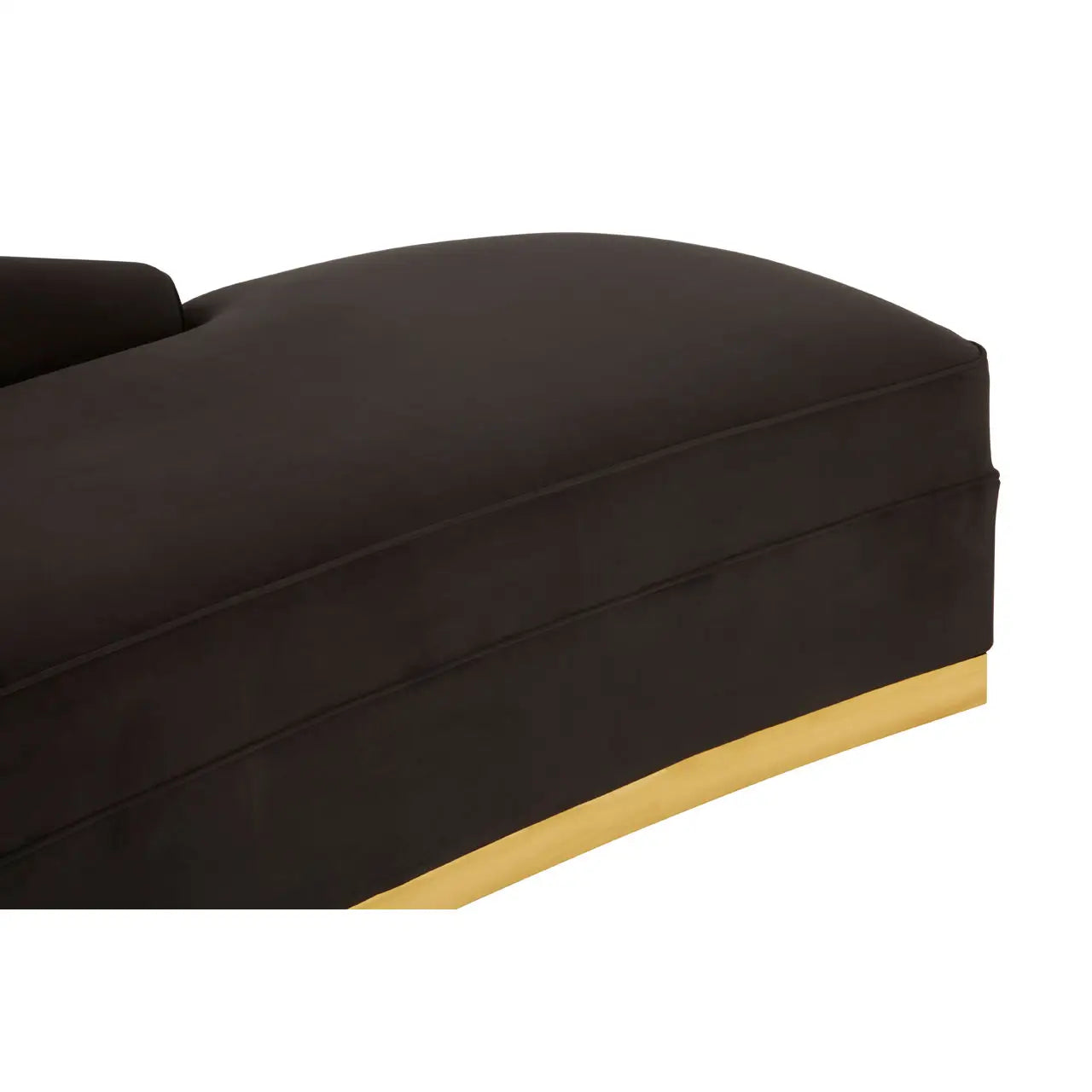 Batix Black Left Arm Chaise Longue