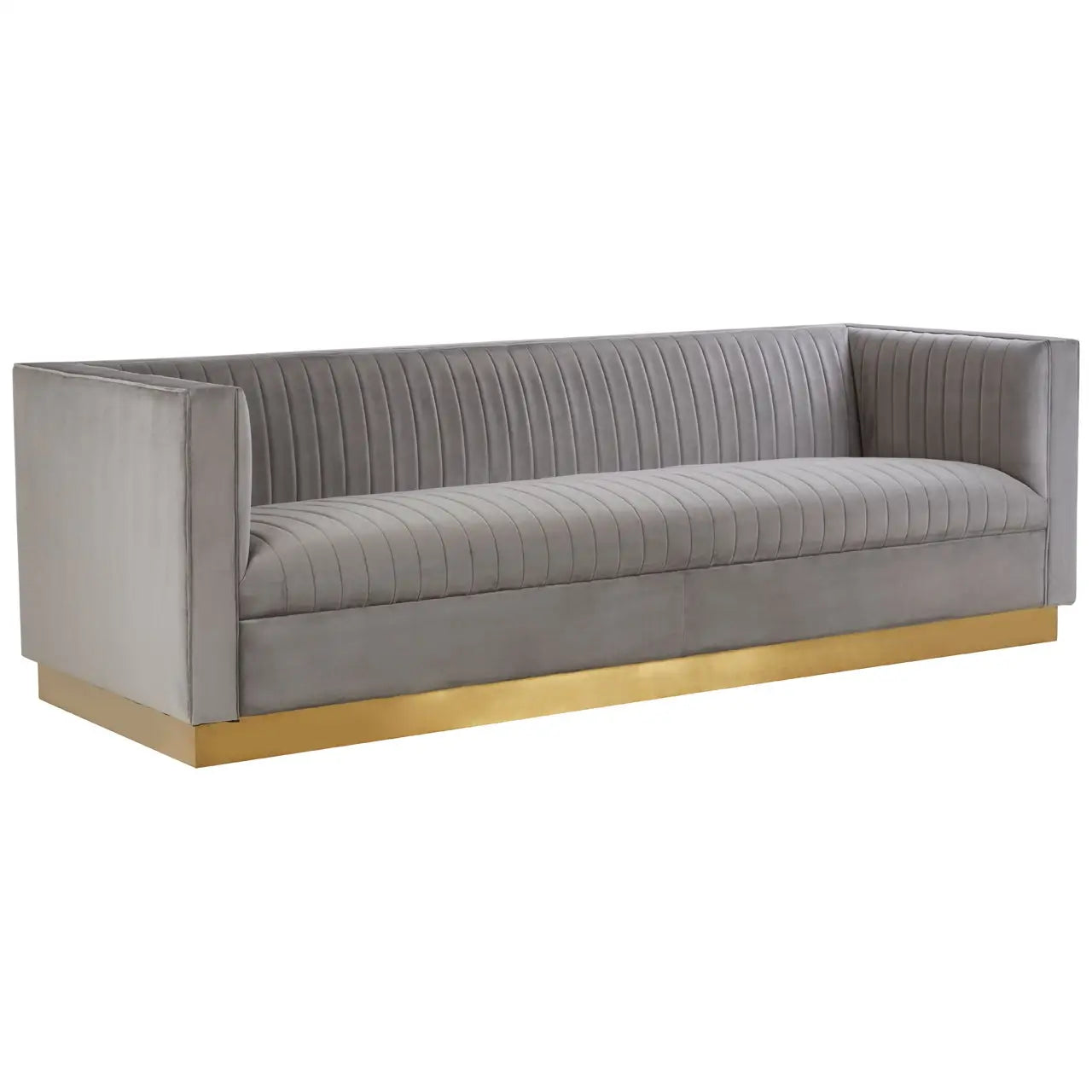 Opal 3 Seat Grey Sofa