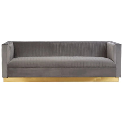 Opal 3 Seat Grey Sofa