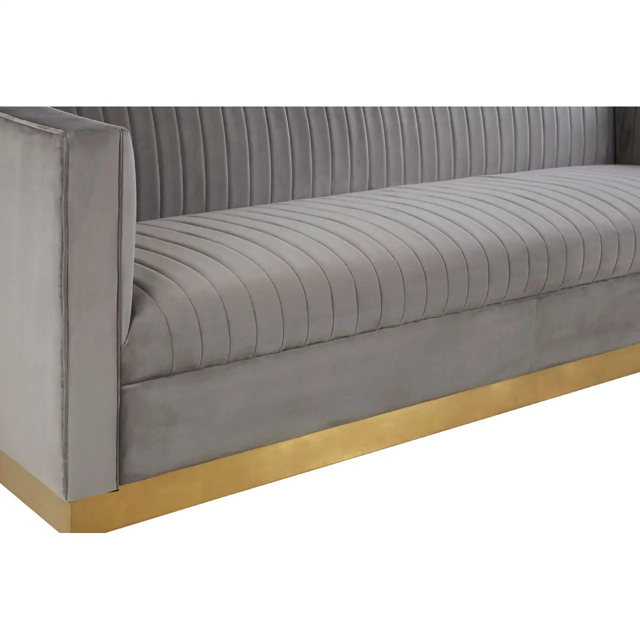 Opal 3 Seat Grey Sofa