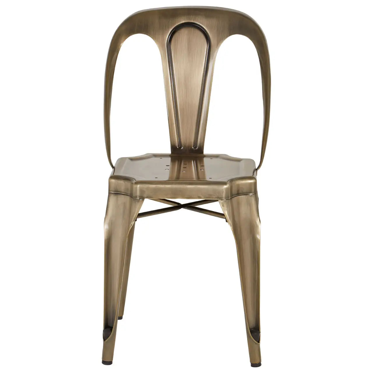 Grange Brass Finish Metal Chair