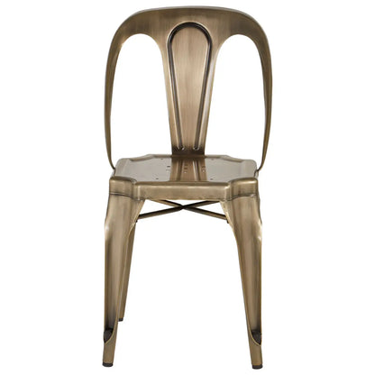 Grange Brass Finish Metal Chair