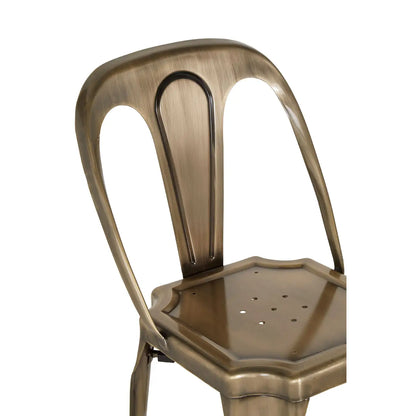 Grange Brass Finish Metal Chair