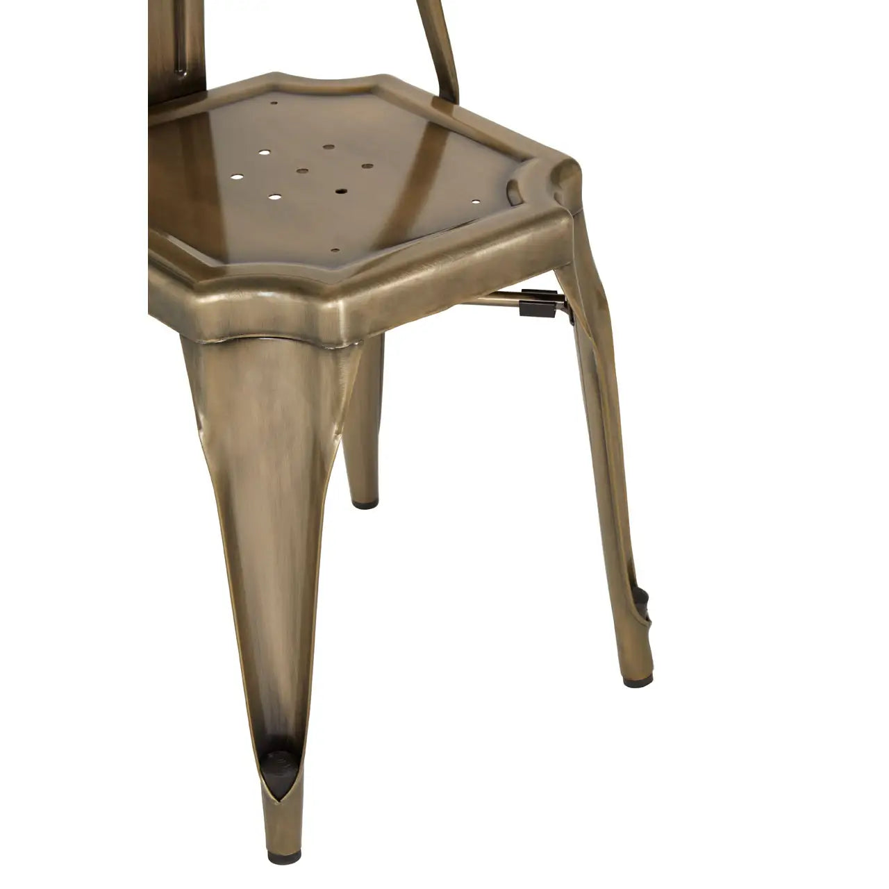 Grange Brass Finish Metal Chair