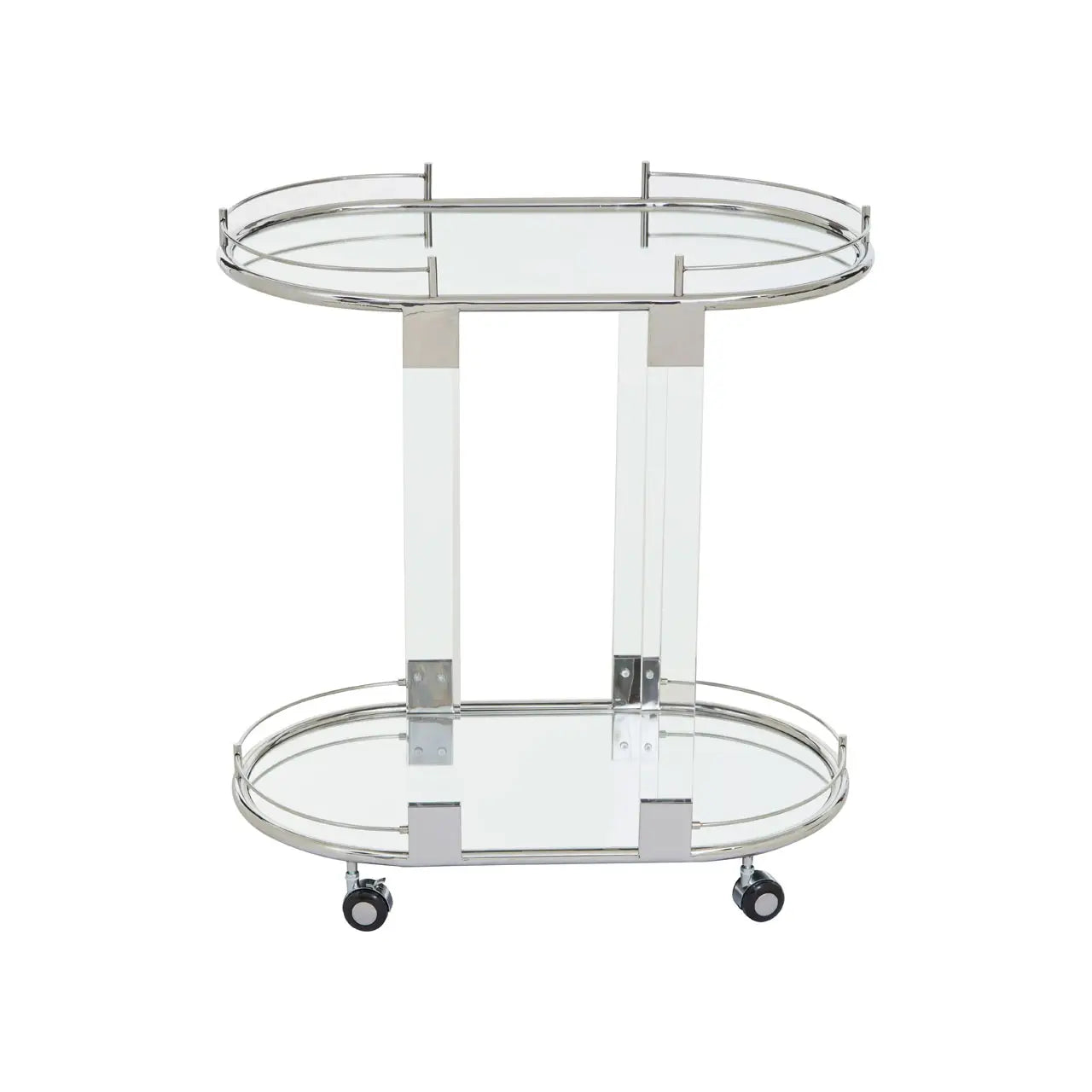 Oria Oval Mirrored Trolley