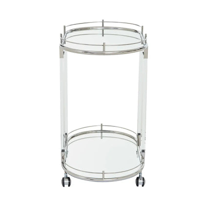 Oria Oval Mirrored Trolley