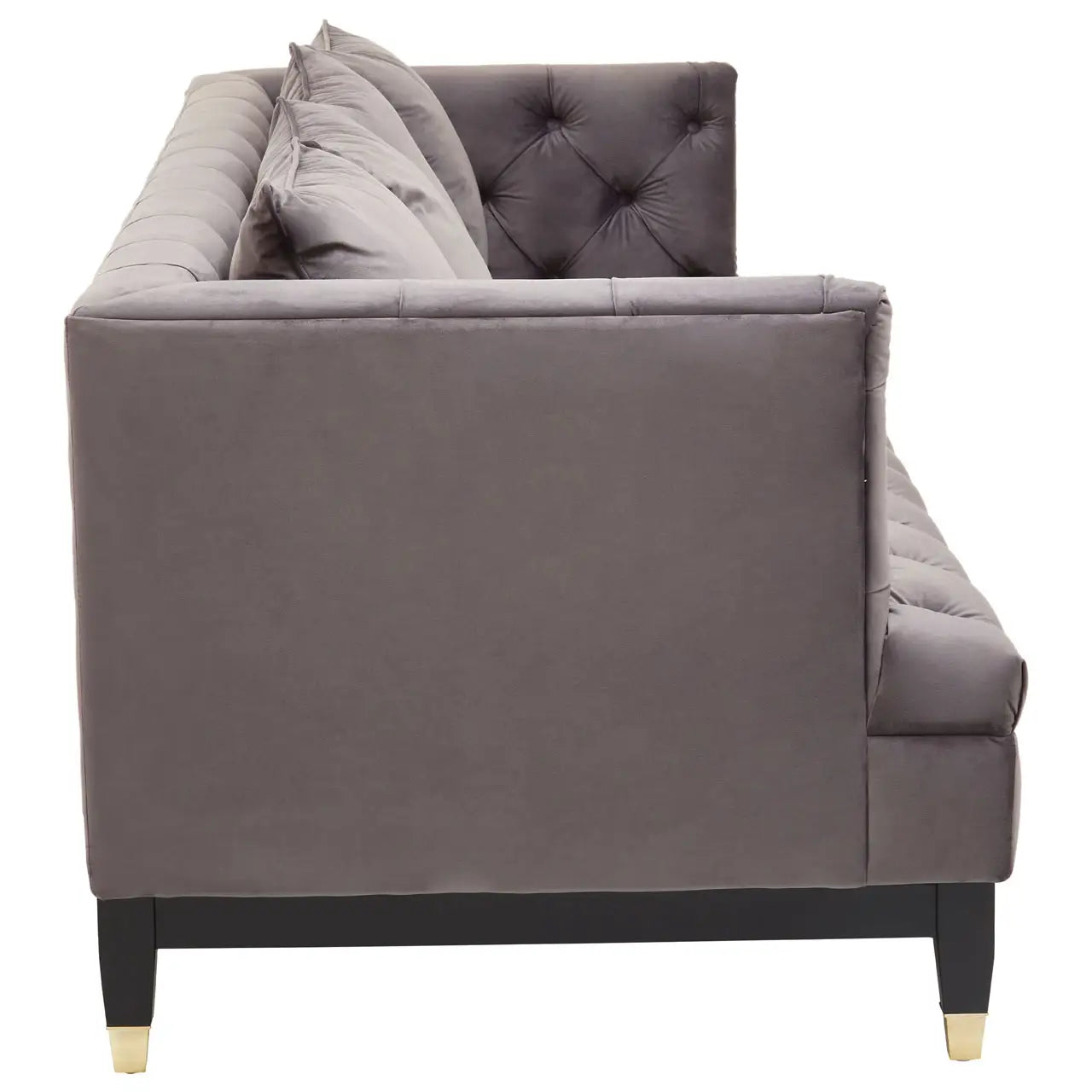 Sefira 3 Seat Viola Pirate Grey Fabric Sofa