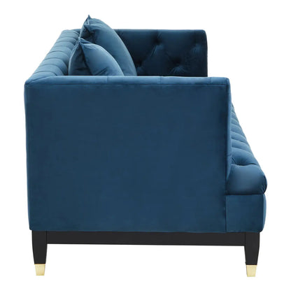 Sefira 2 Seat Navy Fabric Sofa