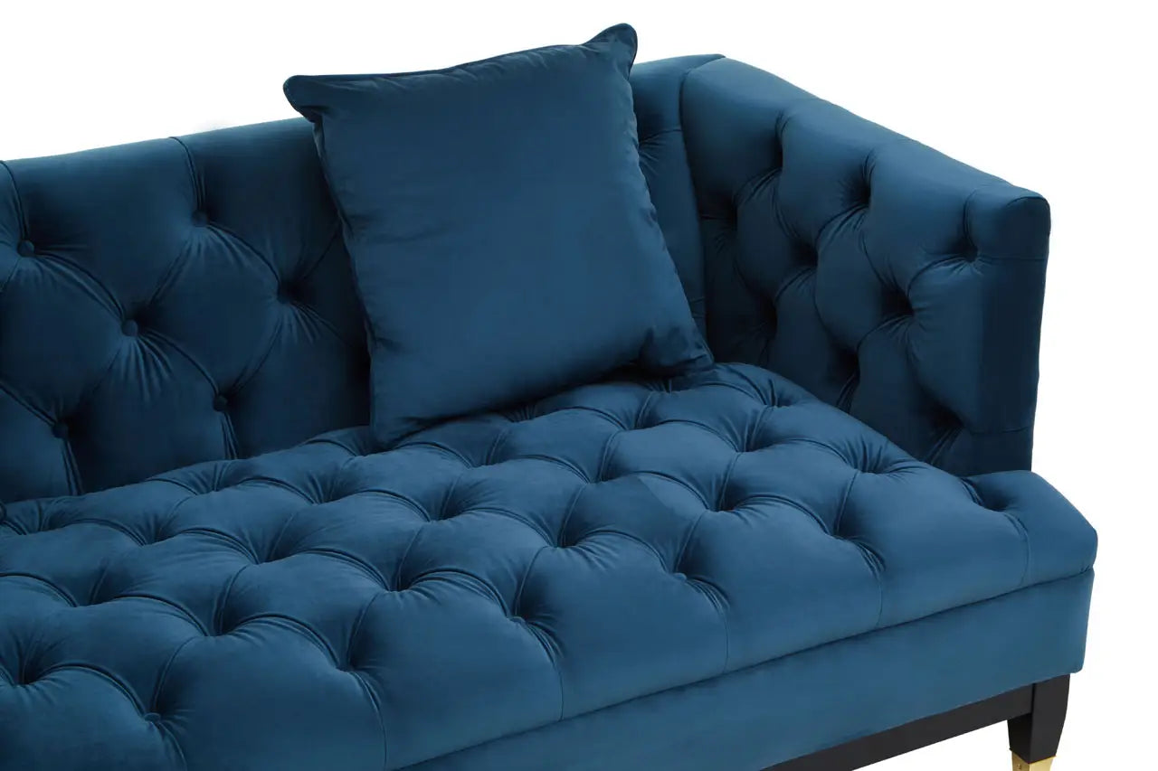 Sefira 2 Seat Navy Fabric Sofa