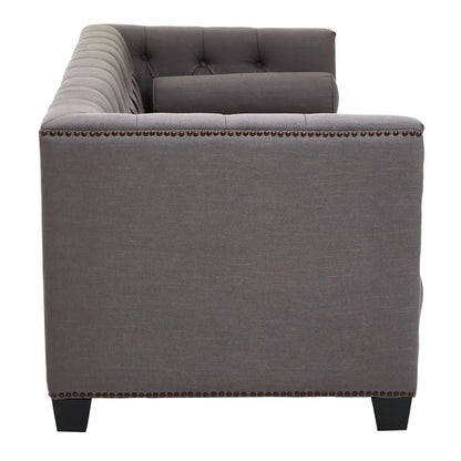 Surina 3 Seat Grey Fabric Sofa