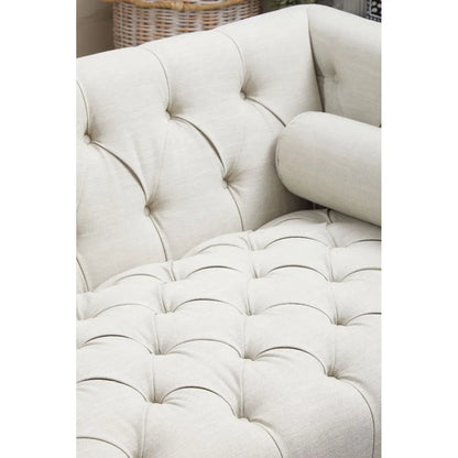 Surina 2 Seat Stone Fabric Sofa