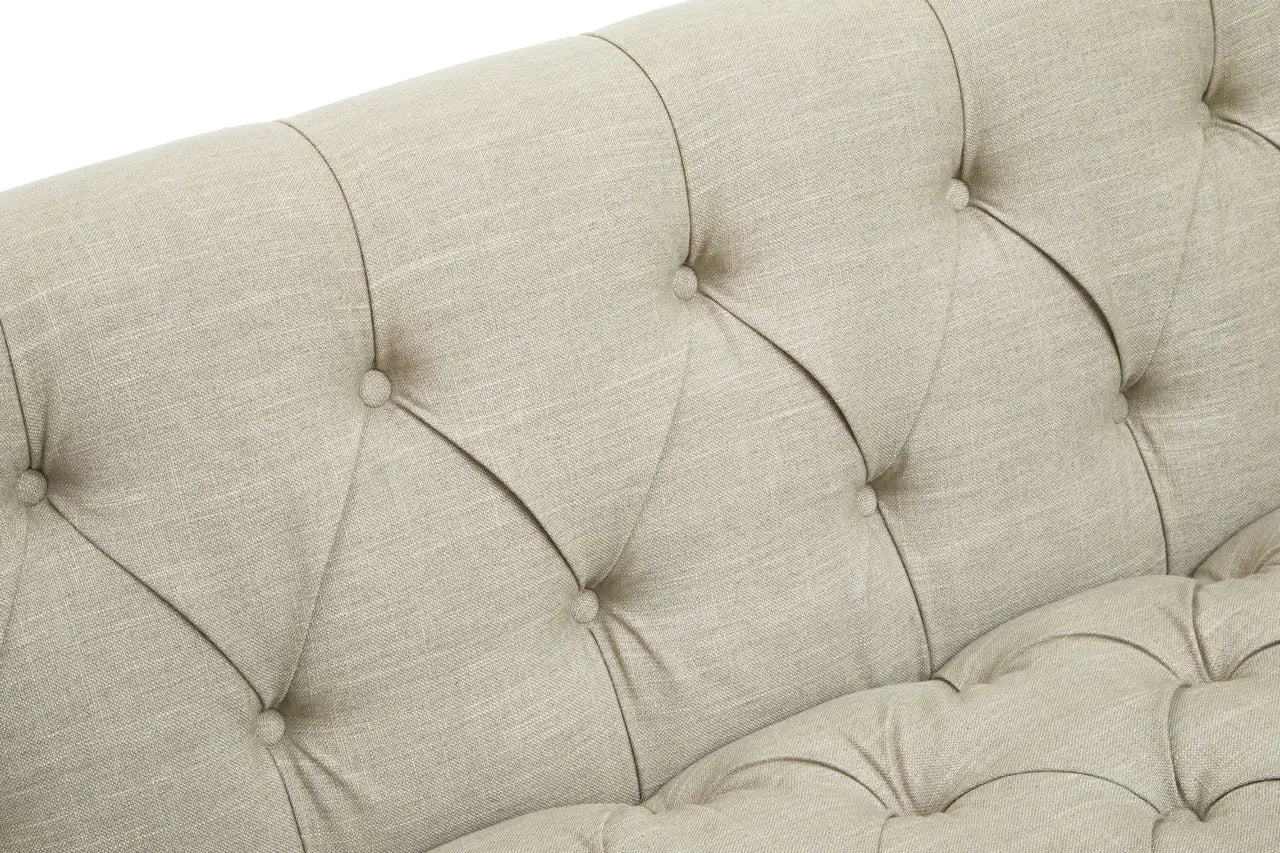 Surina 2 Seat Stone Fabric Sofa