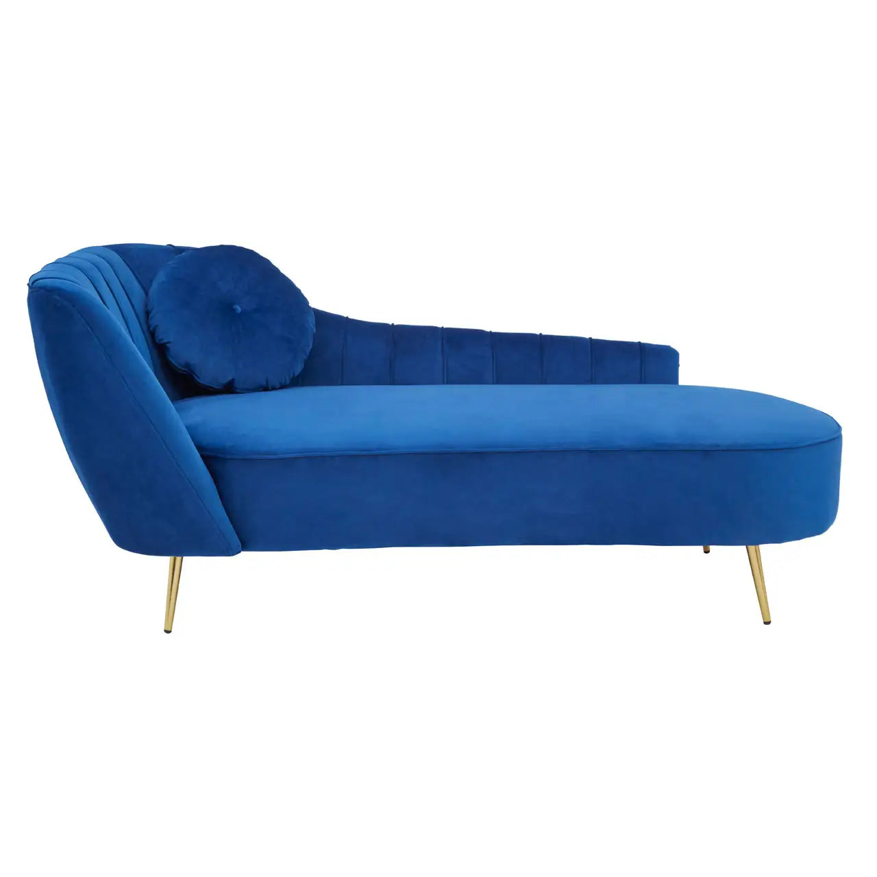 Felizia Midnight Blue Velvet Chaise