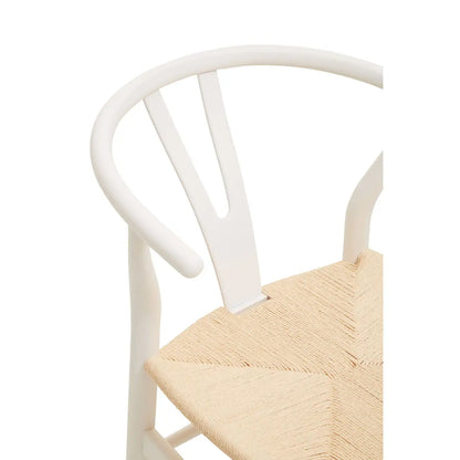 Lyon Wishbone Antique White Chair