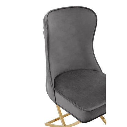 Belle Button Back Grey Dining Chair