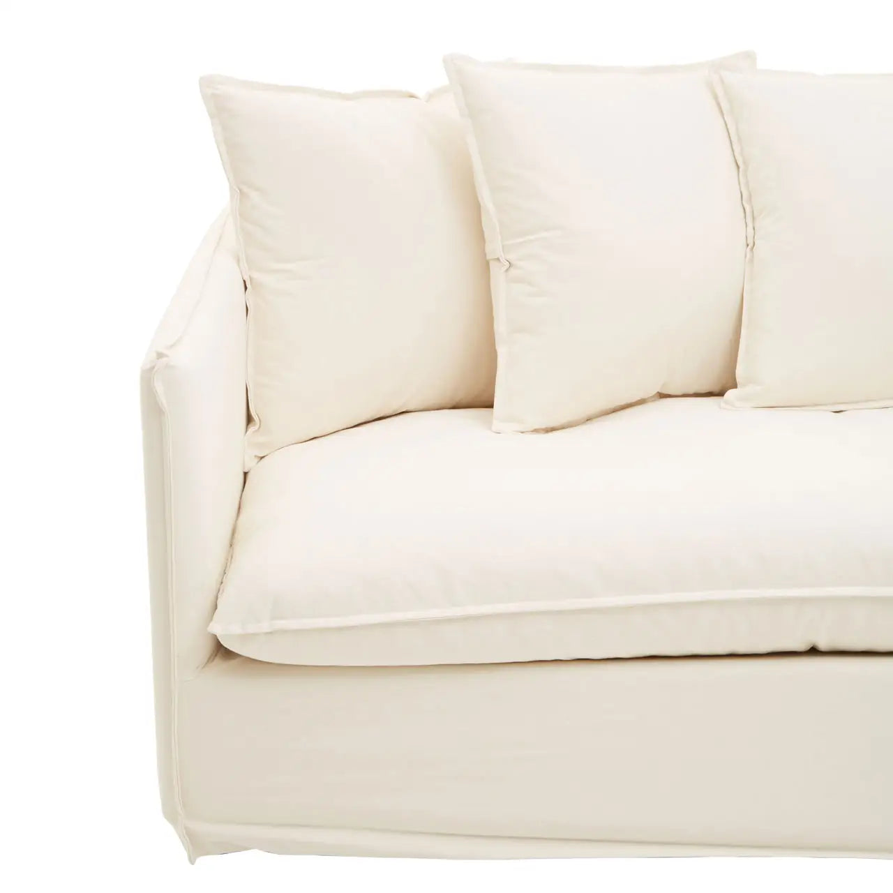 Antibes 3 Seat Cream Sofa