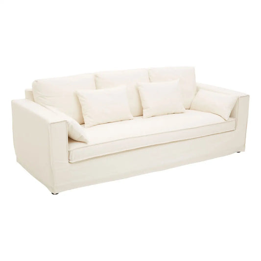 Menton 3 Seat Cream Sofa