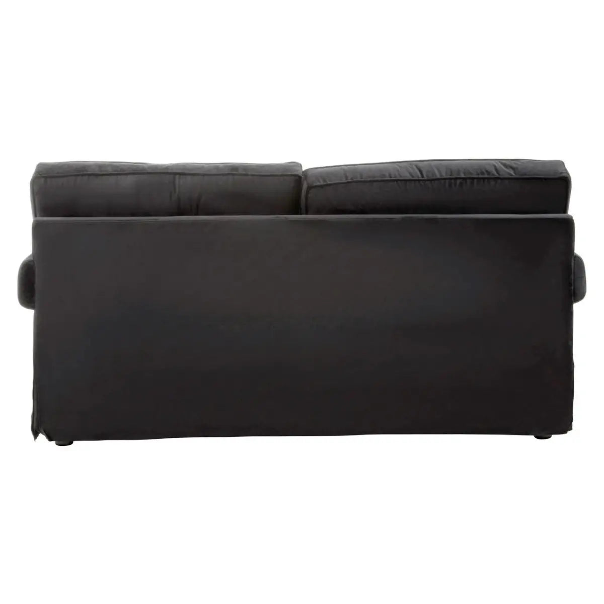 Ralph Two Seat Black Velvet Sofa