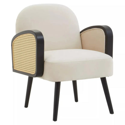 Hala Natural Velvet Armchair