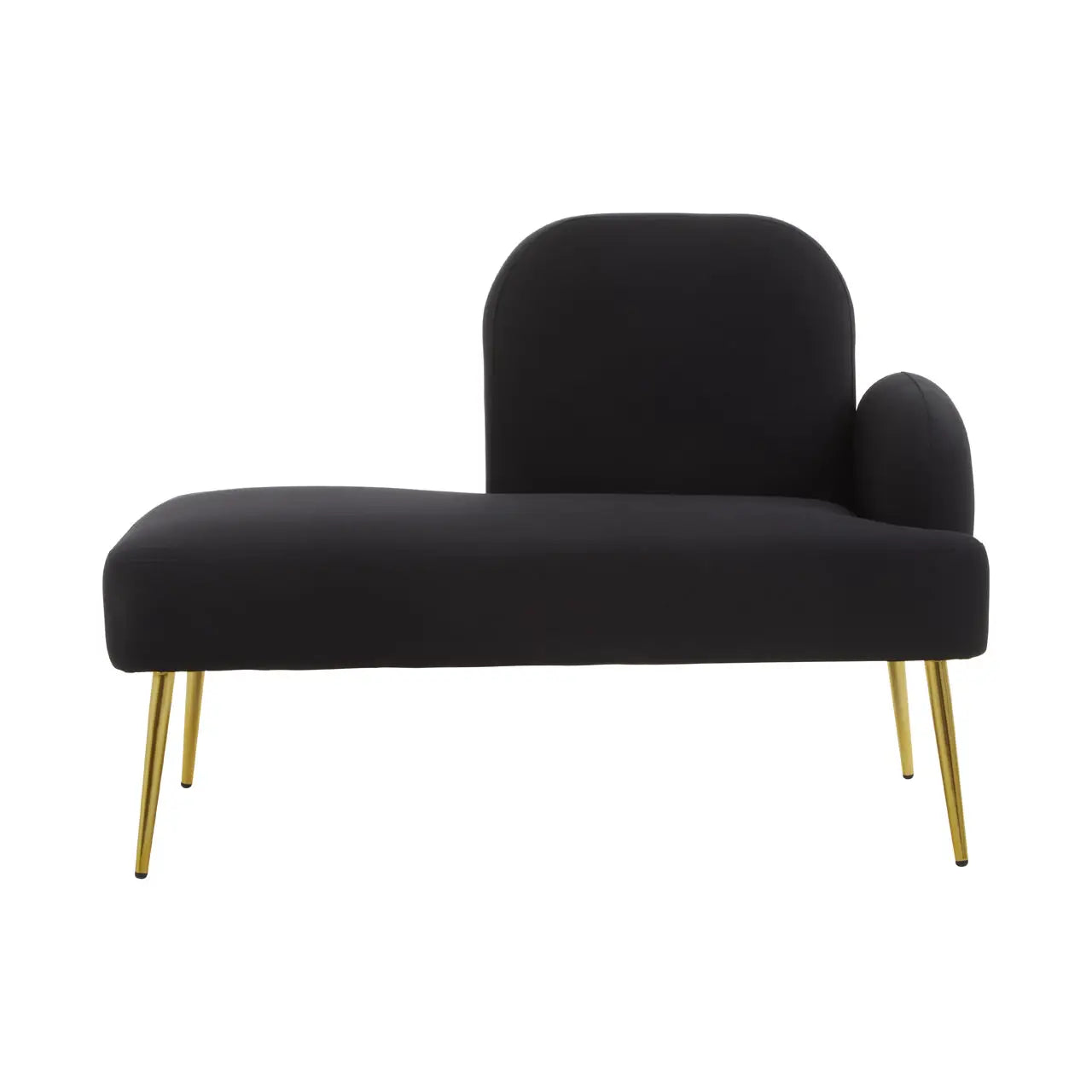 Heather Black Chaise Lounge