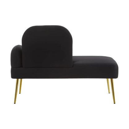 Heather Black Chaise Lounge