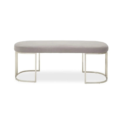 Gilden Grey Bench With Curved Base